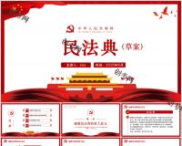 中华人民共和国民法典草案学习解读PPT简洁版