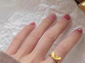 小红书爆款轻奢简约爱心链条戒指 小兔子戒指开口款送女友闺蜜ins_香港黄金1号店_珠宝/钻石/翡翠/黄金