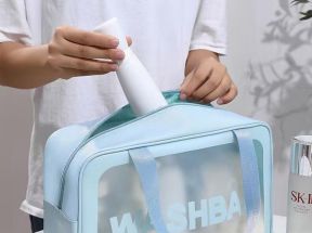 男女通用干湿分离PU洗漱包收纳包便携大容量防水收纳袋用品_靓丽城市风景线_箱包皮具/热销女包/男包