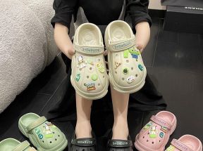 H巴斯光年洞洞鞋厚底踩屎感拖鞋外穿女百搭居家情侣包头增高凉拖_MlNl 创意_女鞋