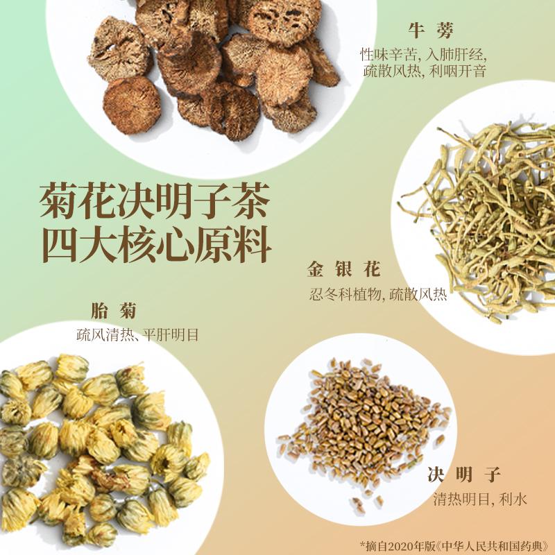 阿渥菊花枸杞决明子茶牛蒡非去清火火气旺肝护花茶茶包熬夜养生茶_OUR阿渥_茶