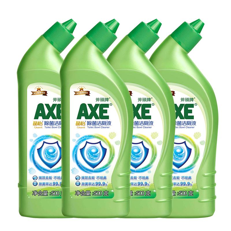 4瓶AXE斧头牌洁厕液除菌除垢强力去污 AXE/斧头牌洁厕液除菌除垢强力去污家用马桶清洁气味清新洁厕灵_AXE斧头牌企业店_洗护清洁剂/卫生巾/纸/香薰 洗护清洁剂_卫生巾_纸_香薰