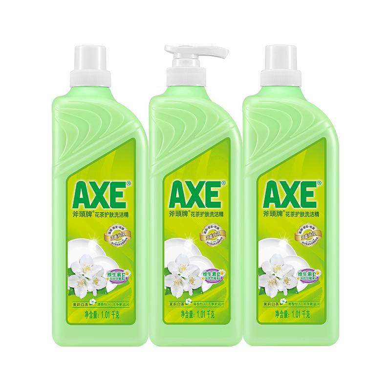 AXE/斧头牌洗洁精家用家庭装茉莉花茶 AXE/斧头牌洗洁精家用家庭装茉莉花茶1.01kg*3瓶除菌去油可洗果蔬_AXE斧头牌企业店_洗护清洁剂/卫生巾/纸/香薰 洗护清洁剂_卫生巾_纸_香薰