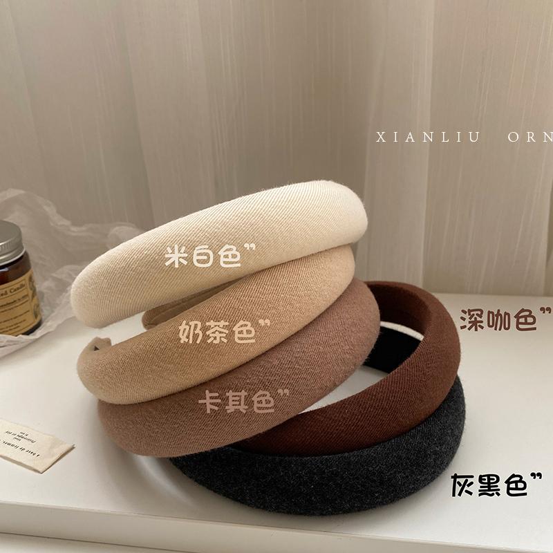 宽边高级感女发卡网红头饰发箍 宽边海绵高颅顶发卡发箍女款2023新款高级感压发头饰百搭洗脸头箍_先流饰品_饰品/流行首饰/时尚饰品新 饰品_流行首饰_时尚饰品新