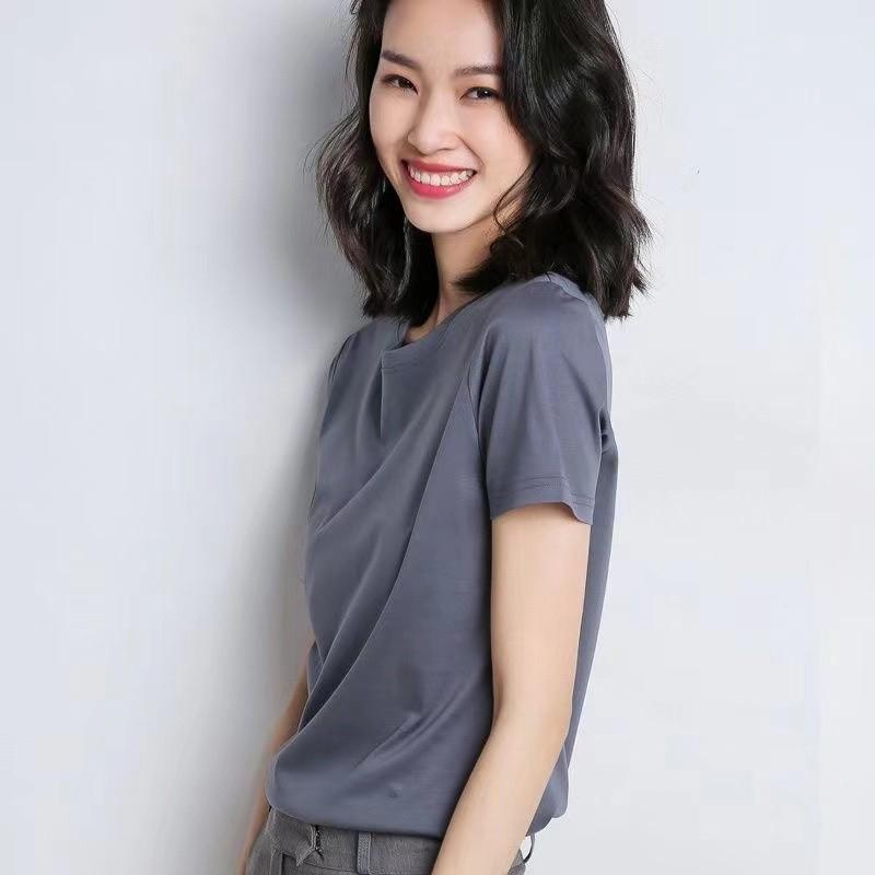 【拍2件】牧都兰纯棉ins风短袖 XT纯棉ins短袖女韩版修身打底圆领纯色T恤夏款短袖8_牧都兰 服饰店_女装/女士精品 女装_女士精品