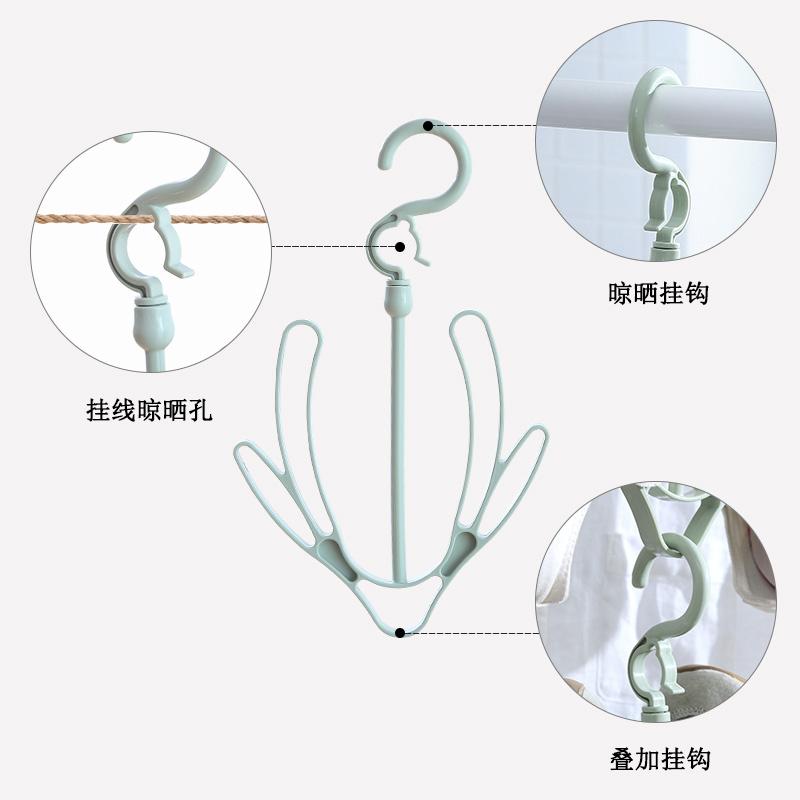 9.9【6个装】阳台防风晒鞋架鞋挂 【6个装】阳台晒鞋架双钩防风室外凉鞋架多功能旋转衣架晒鞋架_小小家居生活_家装灯饰光源 家装灯饰光源