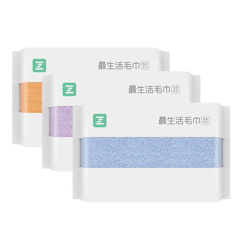 小米最生活国民新疆长绒棉毛巾 小米最生活毛巾纯棉家用柔软吸水洗脸新疆长绒棉男女抗菌密封面巾_最生活品牌企业店_居家布艺 居家布艺