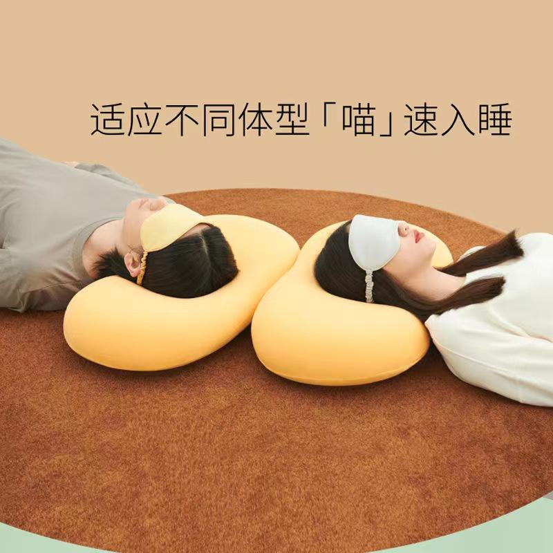 限时品牌清仓！猫肚皮助眠枕芯护颈椎枕头 618【品牌清仓因港澳客户违约】猫肚子枕头护颈椎助睡眠乳胶枕枕_品牌家纺厂家直销_床上用品 床上用品